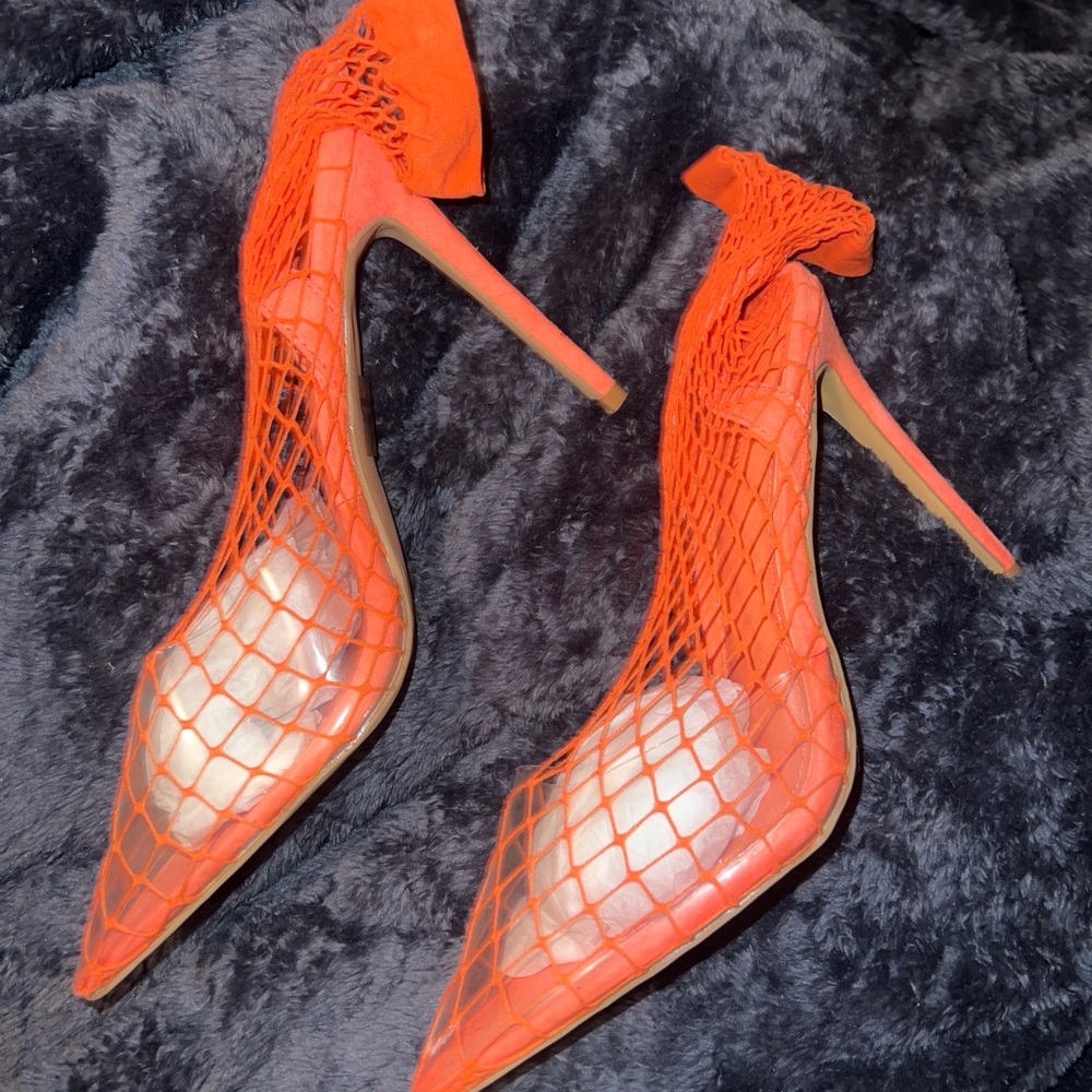 🆕 Pointed Mesh Sock Pumps RUNS SMALL - Picture 4 of 6